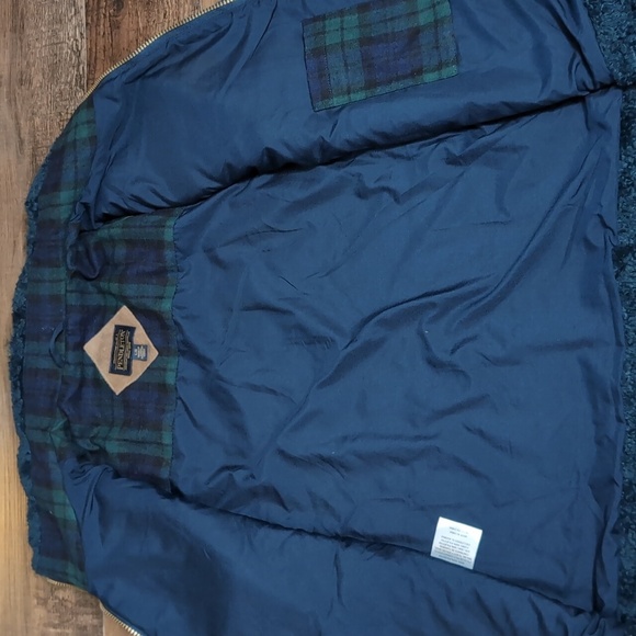 Pendleton Sherpa Teddy Deep Pile Fleece Jacket Fuzzy Full Zip in Teal - Picture 6 of 12